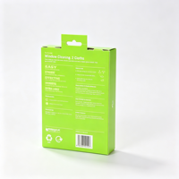 Kit de chiffons de nettoyage de vitres réutilisables, boîtes en papier avec kits de serviettes en microfibre à séchage rapide, boîte d'emballage