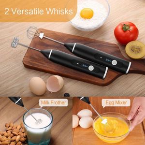 Factory Price 2 in 1 Milk Frother Usb Rechargeable Coffee Foam Custom Portable Handheld Whisk - Product Image 5