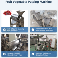 Machine à éliminer les graines et à pulper les fruits avec pompe, en acier inoxydable 304, capacité de 500-3000 kg/h pour mangue, pêche, corossol et plus encore