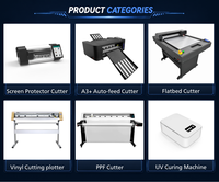 Cortadora y Plotter de Cama Plana A3 de 800W con Doble Cuchilla y Adsorción Automática, Máquina de Plataforma Metálica Pequeña de 220V