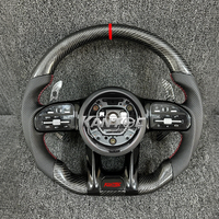 Volant en fibre de carbone personnalisé pour Mercedes Benz E63 C63 C43 GLC63 E53 CLS53 A220 S560 GLE63 W205 W206 W204 Volant