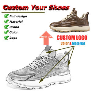 Zapatos de moda para hombre, zapatillas de deporte de lujo, zapatos personalizados de fondo grueso para correr, cómodos zapatos deportivos informales para caminar para hombre - Product Image 3