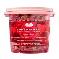 140 capsules de lessive parfumées à la rose romantique 5-en-1 longue durée pour vêtements, en coffret cadeau