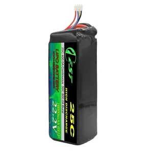 OEM Lipo 2S 3S 4S 5S 6S 7.4V 11.1V 14.8V 18.5V 22.2V 6000mAh 5200mAh battery 15C 25C 35C 45C RC Car Drone Lipo Battery Pack