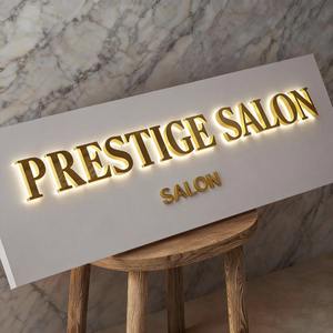 Lettres en acrylique découpées au laser LC Sign, enseigne personnalisée pour entreprise, logo et enseignes de réception, enseigne de salon - Product Image 1