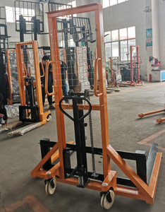 新しい条件マニュアル油圧スタッカーローダーエレベーターワイド脚レストランおよび小売産業向けデザイン - Product Image 6