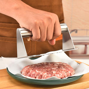 Prensa de hamburguesa de bistec de carne de forma personalizada Prensa de hamburguesa de <span class=keywords><strong>plancha</strong></span> fundida rectangular Prensa de hamburguesa de acero inoxidable <span class=keywords><strong>Smash</strong></span> Bacon - Product Image 3