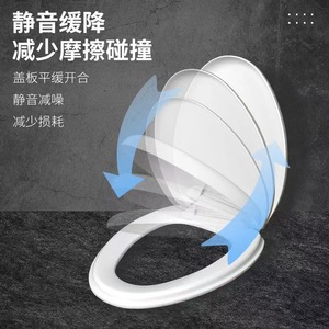 Childrens <b>Toilet</b> <b>Seat</b> Round Soft Close Cushioning Thickened With Adjustable Hole Spacing For <b>Kids</b> - Product Image 1