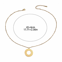 Collar con Colgante de Acero Inoxidable con Ayat Al-Kursi, Joyería Islámica Musulmana, para Hombre y Mujer, Venta al por Mayor para Eid y Ramadán