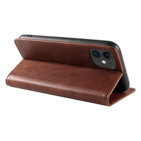 Étui portefeuille en cuir PU pour iPhone 11 - Housse avec support de téléphone, fentes pour cartes, fermeture magnétique et coque antichoc