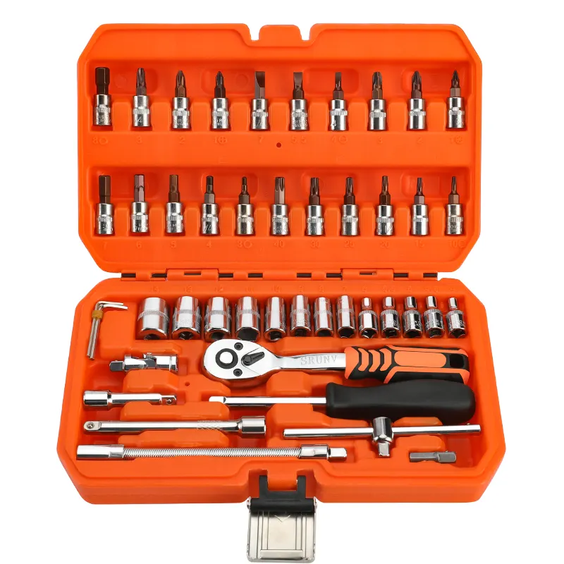 Key Ratchet Wrench Set 24 T 72 Tooth Gear Ring Torque Socket Wrench Set Metric Combination Ratchet Spanners Set Car Repair Tools