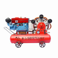 Compresor de Aire Diésel Kaishan W-3.0/5, Compresor de Aire Portátil de Pistón de 5 Bares para Minería con Martillo Neumático
