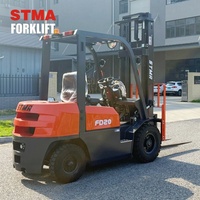 STMA 2Ton 3 Ton 4 Ton 5 Ton Truk Forklift Hidrolik Diesel dengan Mesin Jepang untuk Dijual