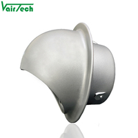Ventilation murale de cuisine ronde en acier inoxydable, étanche, tuyau de ventilation en forme de champignon, capuchon de ventilation