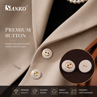 Boutons ronds SANKO de luxe en alliage de zinc plaqué, écologiques, à 4 trous, pour manteaux, robes et accessoires vestimentaires pour femmes