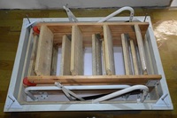 Escalier motorisé à 3 plis, pliable, vente directe de france