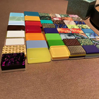 Op maat gemaakte Mahjong-tegels met acryl binnenprint, houten inleg achterkant, diverse ambachtelijke opties met uw artwork op één zijde, meerdere kleuren