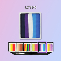 Palette de 12 couleurs de peinture pour le visage Hydro Aqua Liner, eye-liner arc-en-ciel activé par l'eau, palette divisée, inoffensif pour la peau des enfants, pour les fêtes
