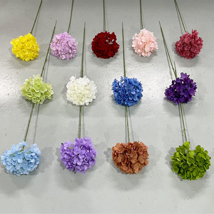 Composition florale artificielle unique de grande hortensia à 117 pétales pour mariage et décoration intérieure, fleur en soie moulée par injection, faite à la main - Product Image 2