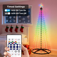 Luces LED Inteligentes para Árbol de Navidad RGBIC de Colores con Control por Aplicación, Decoraciones Navideñas Comerciales en Oferta 2026