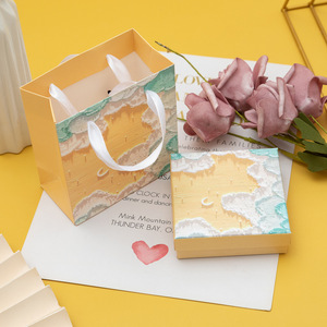 Boîte d'emballage en papier pour peinture à l'huile colorée, boîte à cartes cadeaux de haute qualité, ensemble de boîtes cadeaux en gros pour femmes - Product Image 6