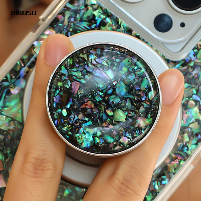 Wholesale Phone Grip 360 Degree Rotation Magnetic Mobile Phone Holder Pearl Magnet Phone Grip Socket for Iphone 16 15 14 13 12