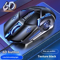 Mouse Gaming RGB LED Backlit USB Berkabel 3D Sensor Optik Ergonomis untuk PC Desktop