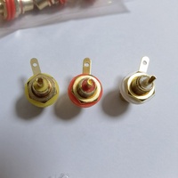 Connecteurs pour prise Jack femelle, plaqué or, qualité supérieure, RCA panneau, châssis de montage, prise Type à souder