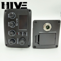 Égaliseur numérique 4 bandes EQ HIVE Factory Direct Sales, tuner de traitement numérique, égaliseur KLT-17B, micro pour guitare classique folk