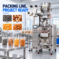 Machine d'emballage de portions DEEPACK avec dosage de coupelles réglable et scellage de sachets arrondis pour snacks grillés