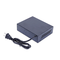 Switch PoE de 6 Puertos y 100 Mbps con Fuente de Alimentación de 48 V para Redes de Cámaras CCTV/IP, 2 Puertos de Enlace Ascendente, 1 Año de Garantía, Compatible con VLAN