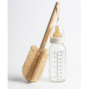 KB Eco Life 4-Blade Baby Bottle and Cup Cleaning Brush with Soft, Safe, and Scratch-Resistant Natural <b>Loofah</b> Sponge - Product Image 5