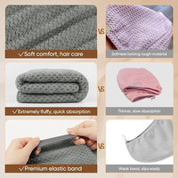 Serviettes de bain en microfibre épaisses à séchage rapide pour salon, turban absorbant, 60x100cm, haute absorption, écologiques