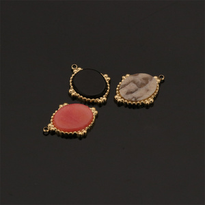 <span class=keywords><strong>Fournisseur</strong></span> en gros de breloques en <span class=keywords><strong>acier</strong></span> <span class=keywords><strong>inoxydable</strong></span> avec pendentifs en pierre naturelle, fabrication de bijoux DIY, colliers, accessoires - Product Image 4