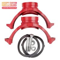 Raccords de tuyauterie mécaniques rainurés croisés sanitaires et anti-incendie, surface peinte, marque Yinuo
