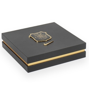 Custom Logo Printing Premium Rigid Hard Square 2 Piece Base And Lid Luxury Packaging Box