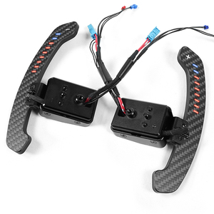 Nouvelles palettes de changement de vitesse sportives à 3 branches en fibre de carbone magnétique LED pour volant de <span class=keywords><strong>voiture</strong></span> F30/F10/F22/F25/X5 - Product Image 3
