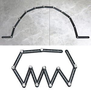 Herramienta de <span class=keywords><strong>plantilla</strong></span> definitiva, doce reglas deslizantes, medición multiángulo, herramienta manual multifunción Universal de aleación de aluminio - Product Image 3