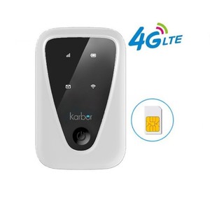 Karbor Original Type-C 4G Router with Sim Slot 3000mAh Mobile <strong>Pocket</strong> <strong>WiFi</strong> <strong>UK</strong> Plug VPN &amp; VoIP Functions WEP Encryption - Product Image 1