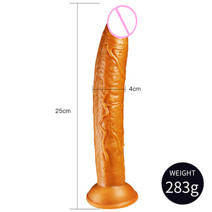 Online Shop Selling Gold Liquid Silicone Adult Dildos and Female Sex Toys <b>Vibrators</b> Including Artificial Penis - Product Image 6