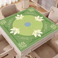 Tapis de table de mahjong style national best-seller, antidérapant, absorbant, motif imprimé plantes et fleurs