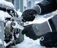 Gants en nitrile personnalisés résistants au froid pour mécaniciens et ingénieurs, durables pour le travail en extérieur, sans latex