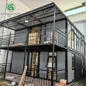 Bureau en conteneur à deux étages Maisons préfabriquées Restaurant Maison de luxe 20 pieds Maison à double pont Plegable Coffee Shop Escalier intégré - Product Image 1