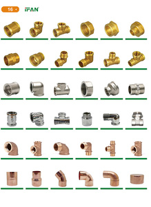 IFAN sản xuất Brass ống nước phù hợp núm vú 1/2 3/4 "chì miễn phí ống nước Brass phụ kiện - Product Image 2