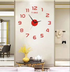 High Quality 3D Digital Clock DIY Acrylic Frameless <b>Wall</b> Sticker Clock Modern Quartz Watch for Living Room Bedroom Decoration - Product Image 4