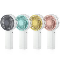 Vente en gros de mini ventilateurs portables personnalisables et pliables en plastique pour usage domestique Cadeaux d'entreprise