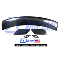 Aileron arrière simple en fibre de carbone style Drifton GT500 avec tissage 3K pour Ford Mustang ZG S550 2015-2023, finition brillante et mate