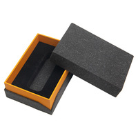 Coffret cadeau rigide en carton gris, personnalisé avec estampage à chaud