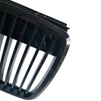 Calandre avant en fibre de carbone noire brillante, accessoire de pare-choc avant pour voiture BMW E30 318, 320, 325, 1982 — 1994