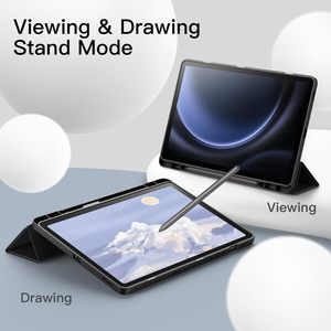 Housse de protection pour <span class=keywords><strong>tablette</strong></span> <span class=keywords><strong>Samsung</strong></span> Galaxy <span class=keywords><strong>Tab</strong></span> S10 Lite/S10FE 10,9 pouces avec support pour S Pen, étui souple en TPU à trois volets - Product Image 3